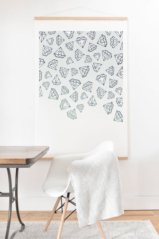 Barlena Diamond Shower Art Print And Hanger