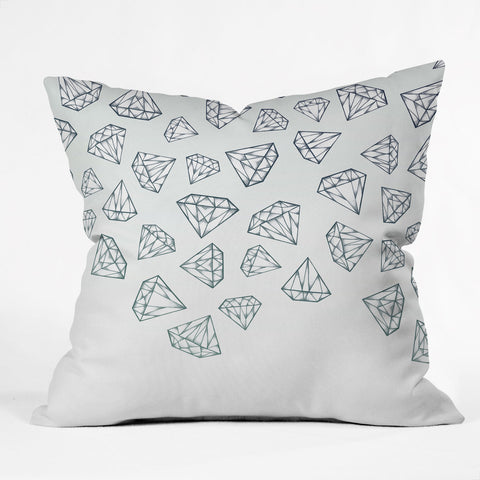 Barlena Diamond Shower Outdoor Throw Pillow