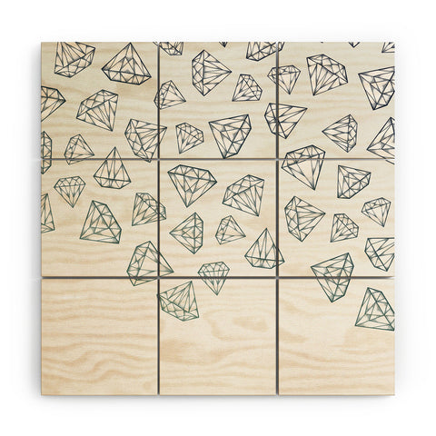 Barlena Diamond Shower Wood Wall Mural