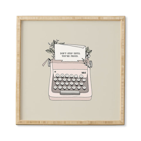 Barlena Dont Stop Framed Wall Art