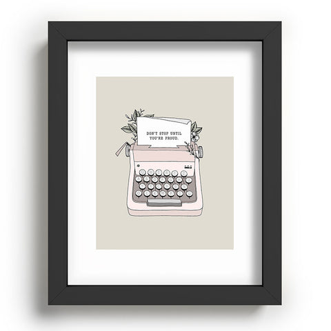 Barlena Dont Stop Recessed Framing Rectangle