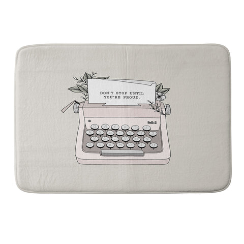 Barlena Dont Stop Memory Foam Bath Mat