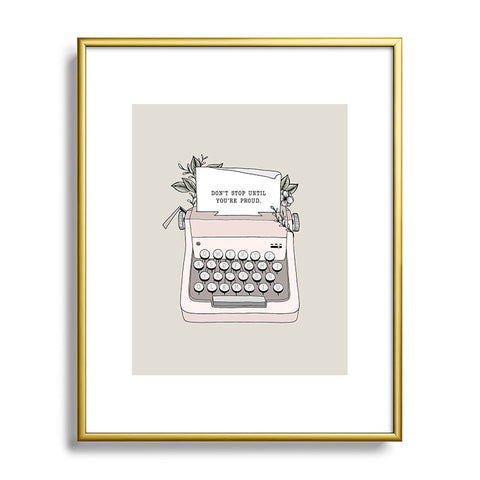 Barlena Dont Stop Metal Framed Art Print