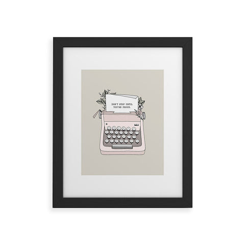 Barlena Dont Stop Framed Art Print