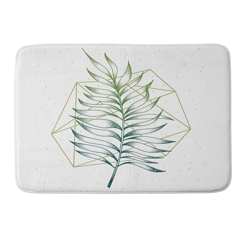 Barlena Geometry and Nature I Memory Foam Bath Mat