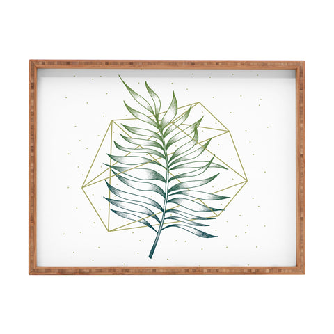 Barlena Geometry and Nature I Rectangular Tray