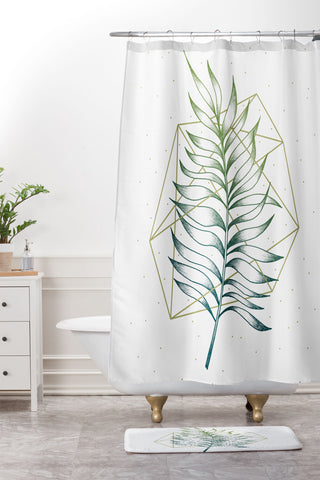 Barlena Geometry and Nature I Shower Curtain And Mat