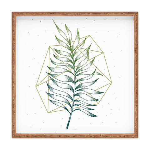 Barlena Geometry and Nature I Square Tray