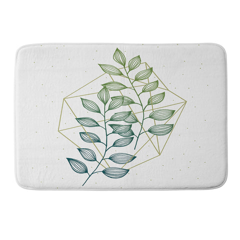 Barlena Geometry and Nature III Memory Foam Bath Mat