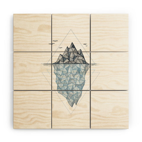 Barlena Iceberg Wood Wall Mural