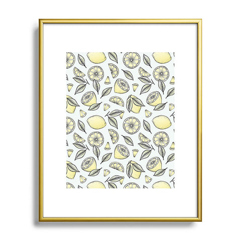 Barlena Lemon Tree Metal Framed Art Print