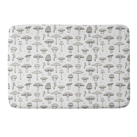 Barlena Mushrooms Pattern Memory Foam Bath Mat