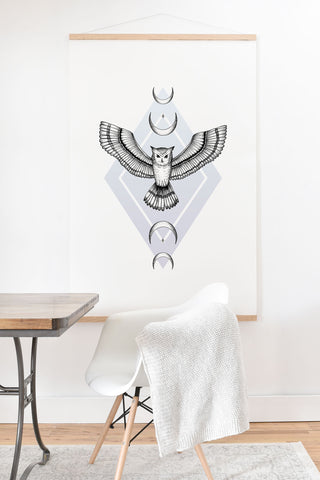 Barlena Mystic Owl Art Print And Hanger