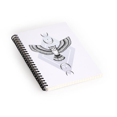 Barlena Mystic Owl Spiral Notebook
