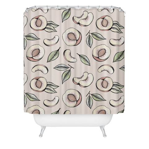 Barlena Peachy Shower Curtain
