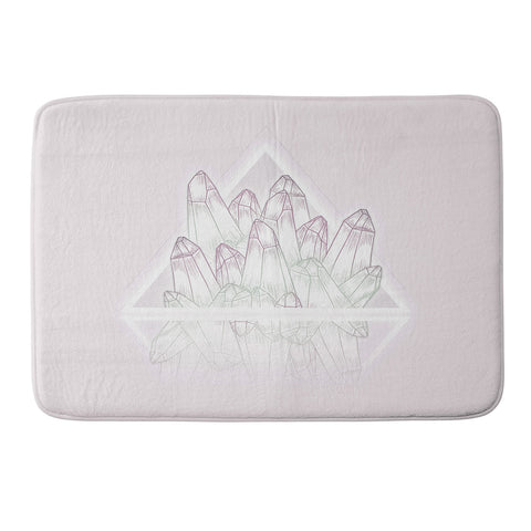Barlena Pink Crystals Memory Foam Bath Mat