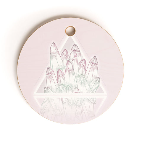 Barlena Pink Crystals Cutting Board Round