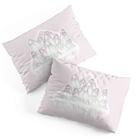 Barlena Pink Crystals Pillow Shams