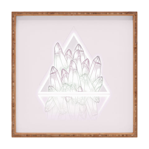 Barlena Pink Crystals Square Tray