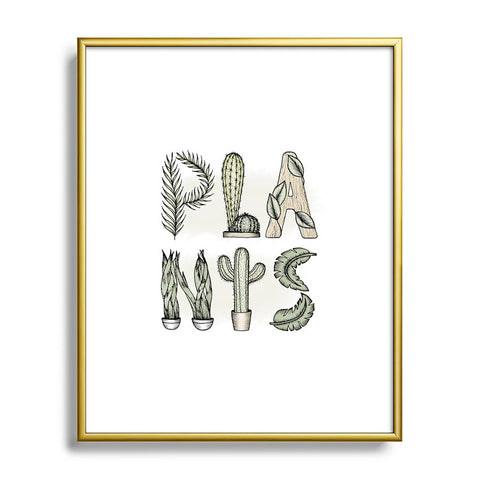 Barlena Plants Metal Framed Art Print