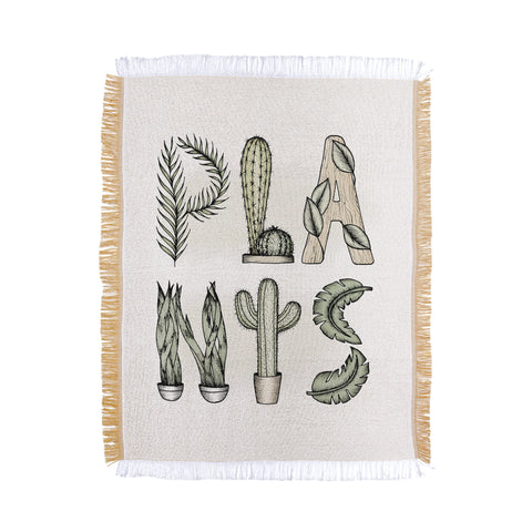 Barlena Plants Throw Blanket