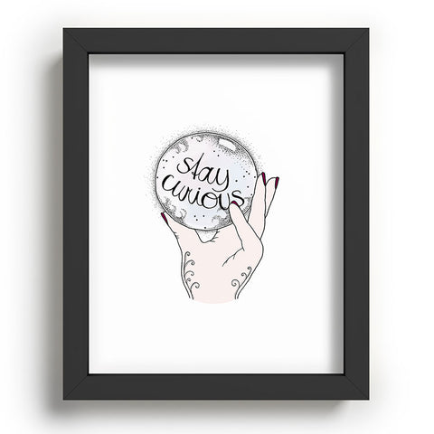 Barlena Stay Curious Recessed Framing Rectangle