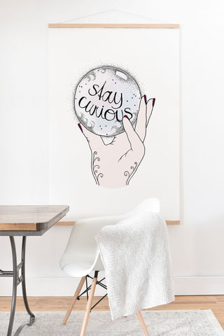 Barlena Stay Curious Art Print And Hanger