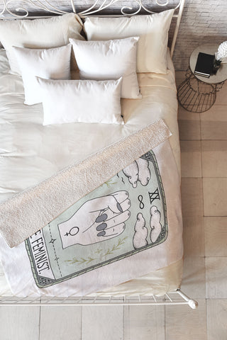Barlena The Feminist Fleece Throw Blanket