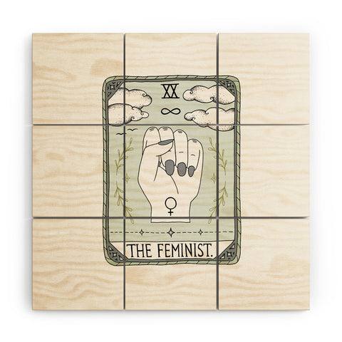 Barlena The Feminist Wood Wall Mural