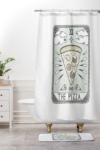 Barlena The Pizza Shower Curtain And Mat