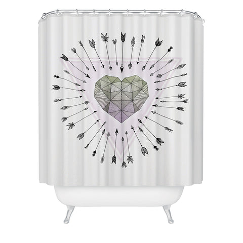 Barlena Young and Unafraid Shower Curtain