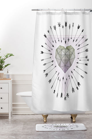 Barlena Young and Unafraid Shower Curtain And Mat