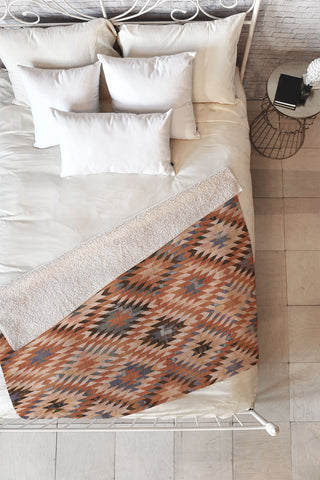 Becky Bailey Arizona Southwestern Tribal Fleece Throw Blanket