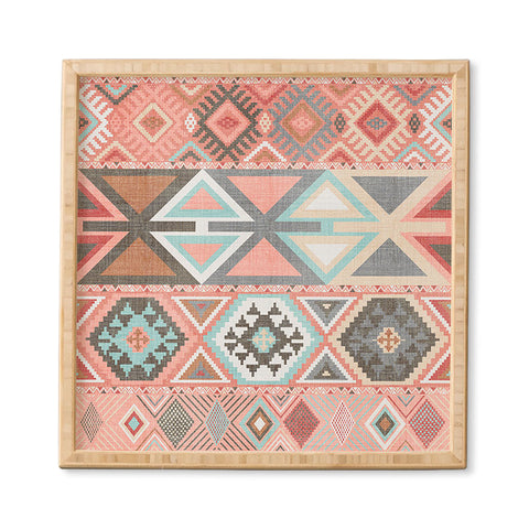 Becky Bailey Aztec Artisan Tribal in Pink Framed Wall Art