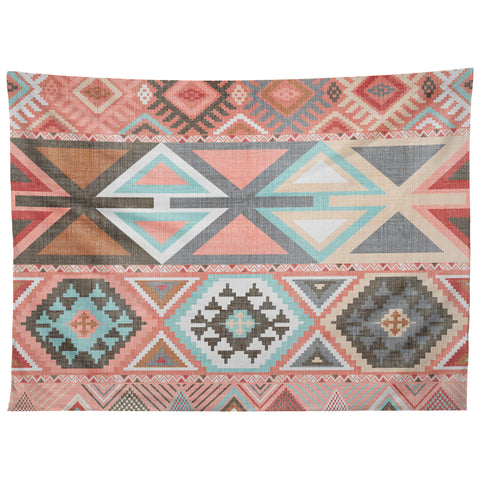 Becky Bailey Aztec Artisan Tribal in Pink Tapestry