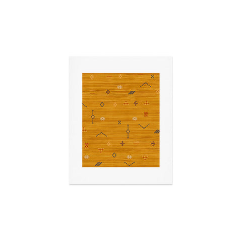 Becky Bailey Cactus Silk In Gold Art Print