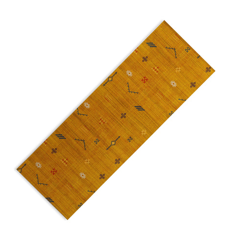 Becky Bailey Cactus Silk In Gold Yoga Mat