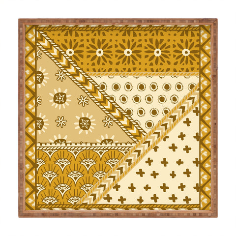 Becky Bailey Carol in Gold Square Tray