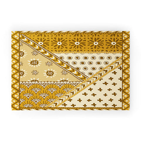 Becky Bailey Carol in Gold Welcome Mat