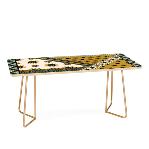 Becky Bailey Carol in Green and Gold Coffee Table