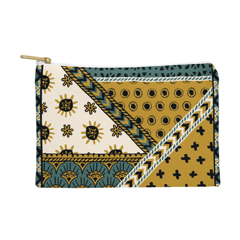 Becky Bailey Carol in Green and Gold Pouch