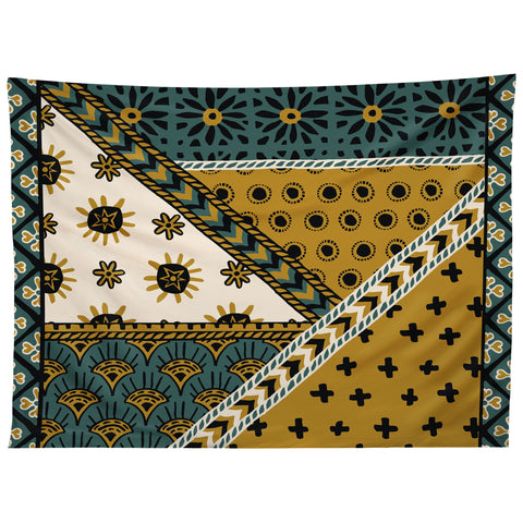 Becky Bailey Carol in Green and Gold Tapestry