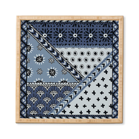 Becky Bailey Carol in Navy Blue Framed Wall Art
