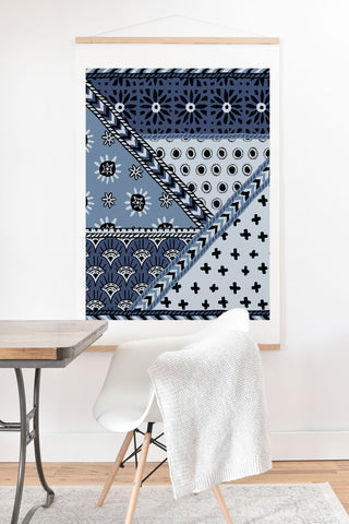 Becky Bailey Carol in Navy Blue Art Print And Hanger