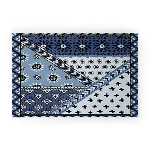 Becky Bailey Carol in Navy Blue Welcome Mat
