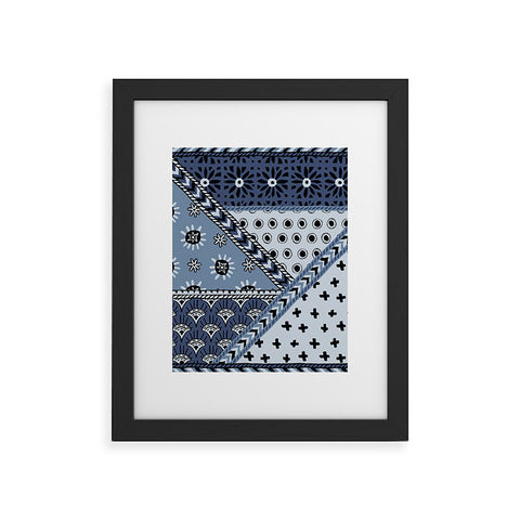 Becky Bailey Carol in Navy Blue Framed Art Print