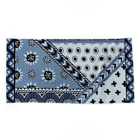 Becky Bailey Carol in Navy Blue Beach Towel