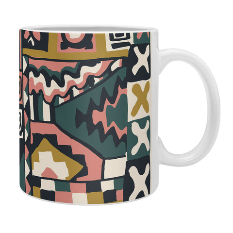 Becky Bailey Cosmo in Green and Gold Coffee Mug