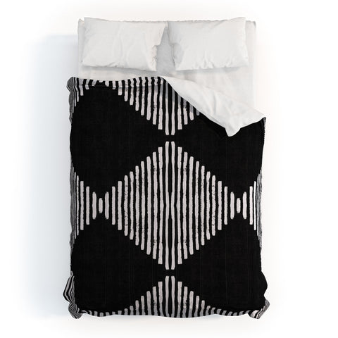 Becky Bailey Diamond Stripe Geometric Comforter