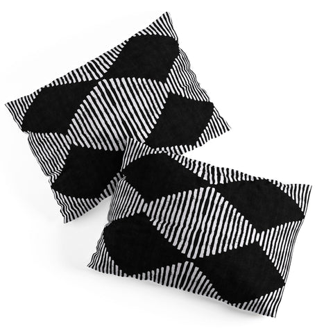 Becky Bailey Diamond Stripe Geometric Pillow Shams